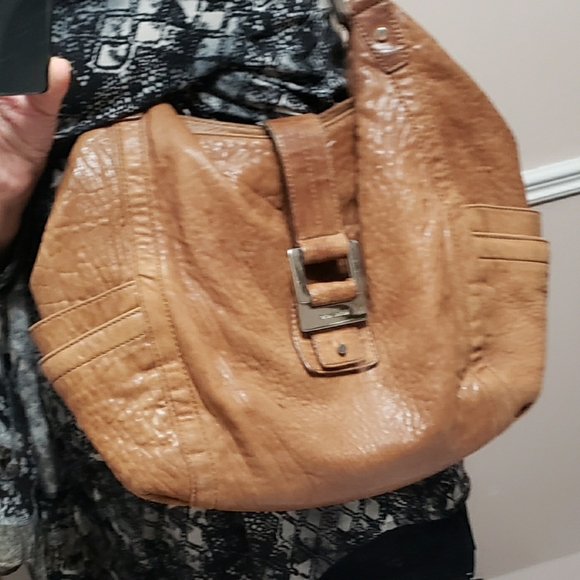 MICHAEL KORS MICHAEL KORS Leather Shoulder Bag. Tan. Vintage. BOHO - Picture 9 of 11